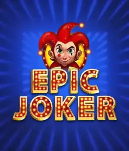 Enter the energetic world of the Epic Joker game by Relax Gaming, showcasing a playful joker with a flaming hairstyle amid a luminous blue background. This image depicts the light-hearted spirit of classic slots, great for those who love traditional gameplay, delivering a delightful adventure.