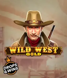  See the bold sheriff of "Wild West Gold," a thrilling slot game by Pragmatic Play. The visual features a determined sheriff with a sheriff’s badge, set against a dusty Old West town backdrop. The game's title is boldly featured in a classic font, highlighting the theme of adventure and law enforcement in the wild frontier. 